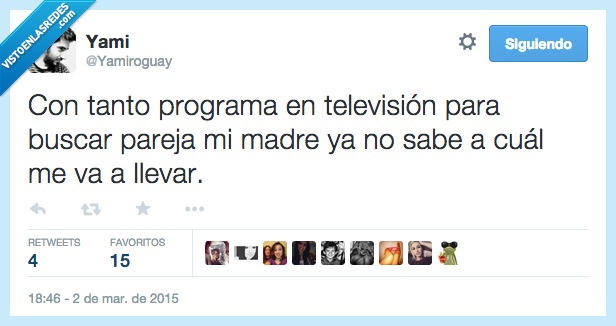 tanto,programa,television,buscar,encontrar,pareja,madre,sabe,cual,llevar