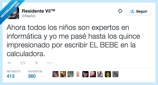 ahora,todos,niños,expertos,informatica,pase,pasar,impresionado,sorpresa,escribir,el bebe,calculadora