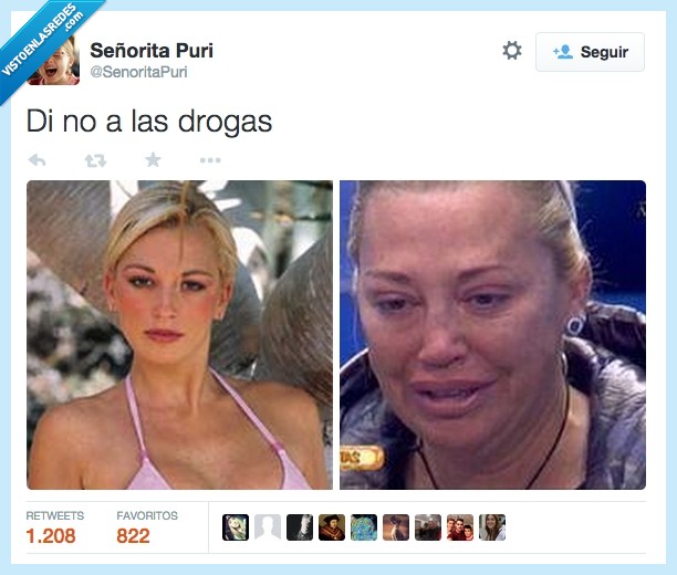 drogas,belén esteban,twitter,foto,debería comer menos,sapo,operacion,cirugia,antes,guapa