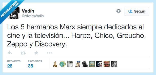 cinco,hermanos,marx,siempre,dedicados,cine,television,harpo,chico,groucho,zeppo,Discovery,Discovery Max,Discovery Marx