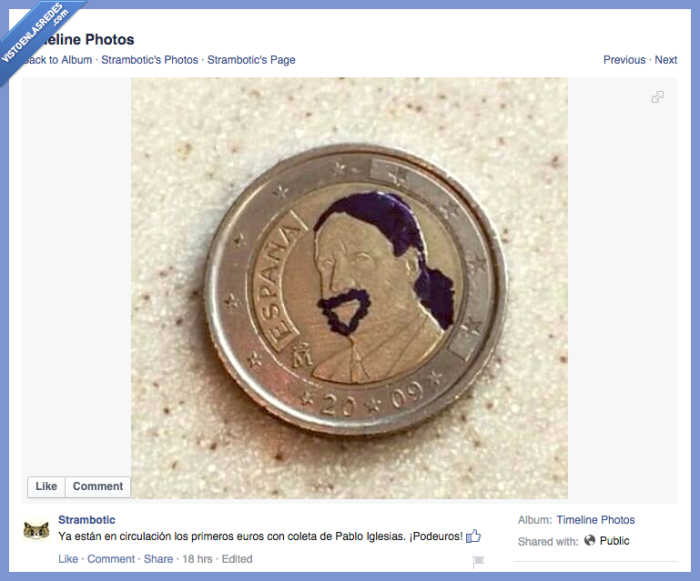 nueva,moneda,euro,rey,Pablo Iglesias,coleta,perilla