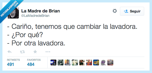 cariño,tenemos,cambiar,lavadora,por qué,por,otra,rota,estropeada,motivo