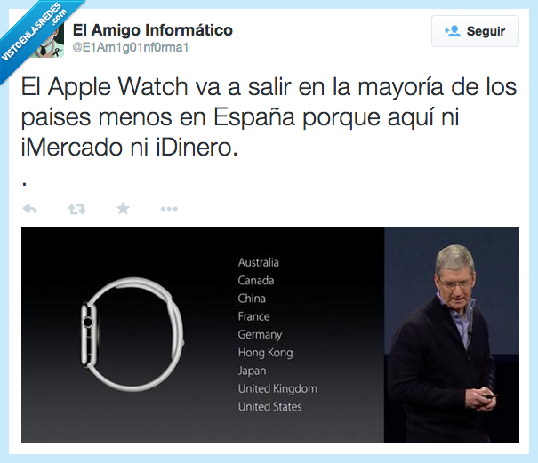 Apple,Watch,salir,mayoría,países,excepto,España,aquí,Imercado,Idinero