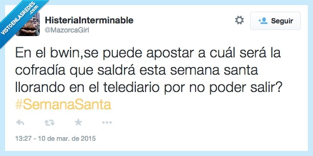 semana santa,lluvia,telediario,llorar,apostar,bwin,apuesta,cual,cofradia,desfile,procesion