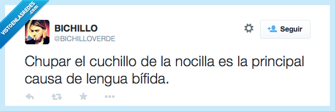 nocilla,lengua,bífida,partir,causa,cuchillo,chupar,nutella