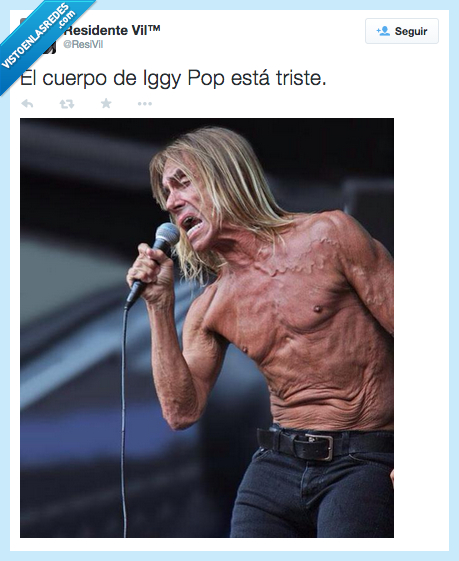 cuerpo,Iggy Pop,estar,está,triste,cara,miedo