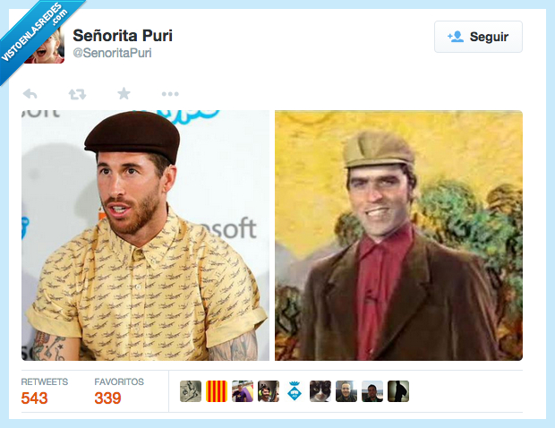 Look,Sergio Ramos,boina,pastor,pueblo,Gañán