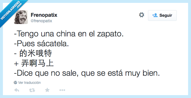 china,zapato,salir,a gusto,letra,hablar,chino