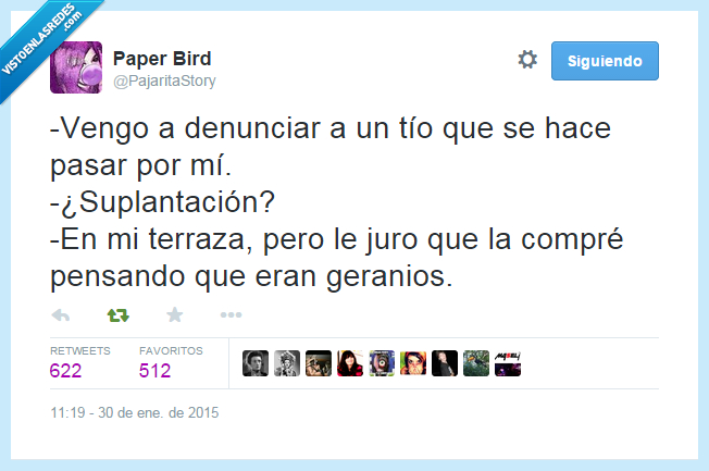 plantación,suplantación,denunciar,geranios,terraza