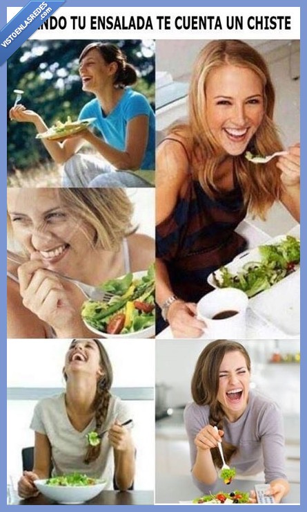 ensalada,cuenta,contar,chiste,gracia,risa,forzado,forzar,feliz