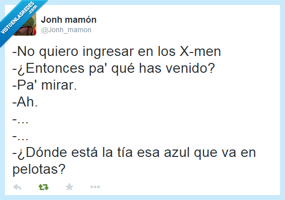 x-men,club,chica,tia,azul,ropa,Mistica,mirar