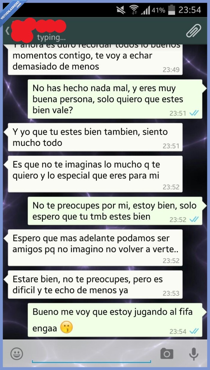 chico,chica,dejar,novia,amor,cariño,Fifa,dejo,enga,ruptura,cortar,insensible,delicadeza,whatsapp