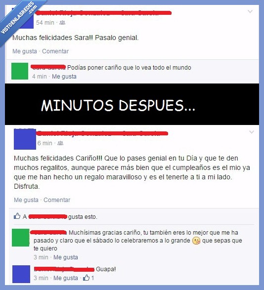 novio,novia,calzonazos,facebook,cumpleaños,felicitación,cariño,amor,regalo,te quiero,borrar,pedir,cambiar,postureo,demostrar,muro