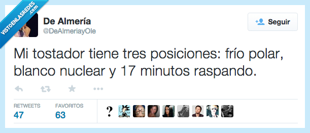 tostador,tener,tiene,posiciones,frío polar,blanco nuclear,minutos,raspando,quemadas,tostadas