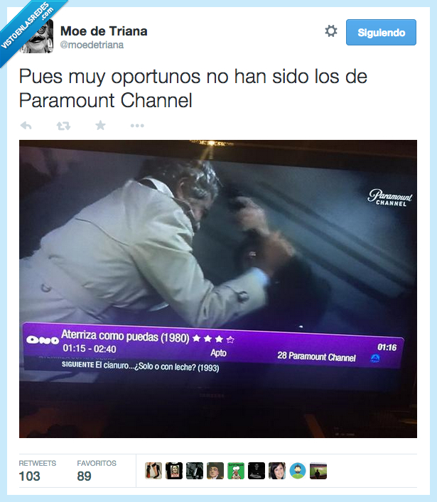 aterriza como puedas,pelicula,accidente,avion,Paramount Channel,Francia
