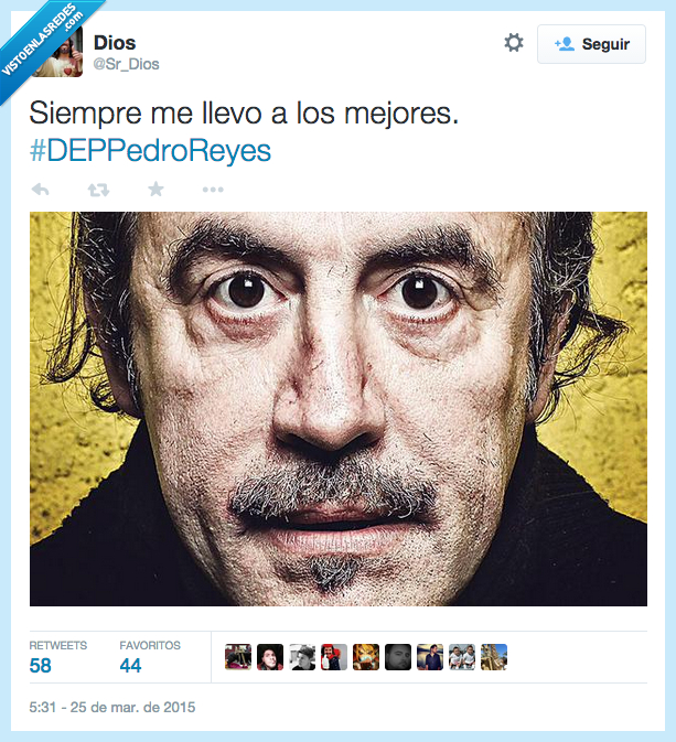 dep,muerte,muere,morir,Pedro Reyes,Dios