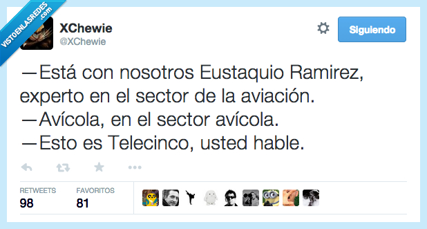 esta,nosotros,Eustaquio Ramirez,experto,aviacion,avicola,aves,avion,accidente,telecinco,hable