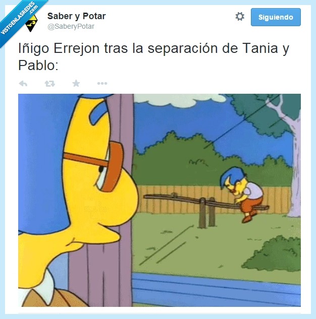 errejon,podemos,saber y potar,milhouse,triste,Los Simpson