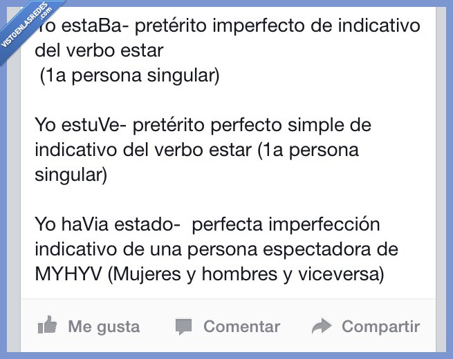 verbos,estaba,estuve,había estado,myhyv,escribir,ortografía