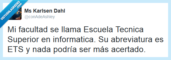 enfermedad,estudios,universidad,twitter,ets,abreviatura,siglas,Escuela,tecnica,superior,informatica