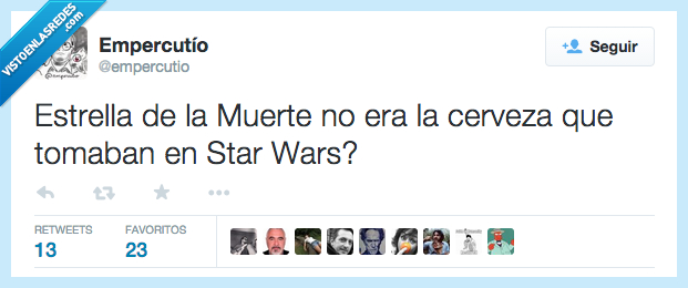 Estrella,Muerte,ser,era,cerveza,tomar,tomaban,Star Wars