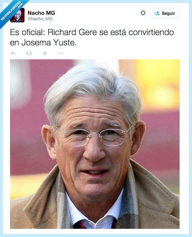 Richard Gere,Josema Yuste,crecer,cambiar,evolucion,parece,parecer