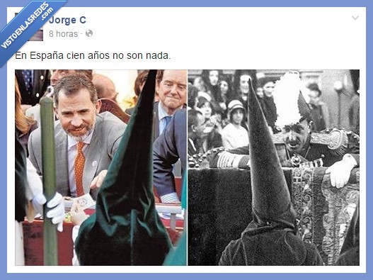 100 años,Semana Santa,Actualidad,famosos,Felipe VI,Cofrade,Alfonso XII