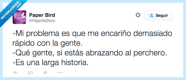 perchero,cariño,amor,historia