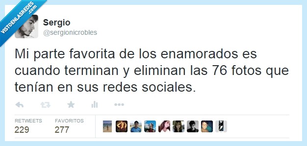 twitter,novios,amor,relación,sarcasmo,fotos,borrar,eliminar,enamorado,pesado,cansino,parte,favorita