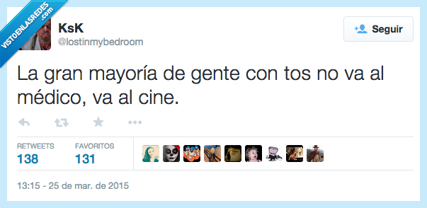 mayoría,gente,tos,no,ir,va,médico,cine,interrupciones,silencio