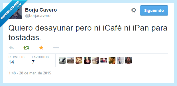twitter,borja cavero,apple,desayuno