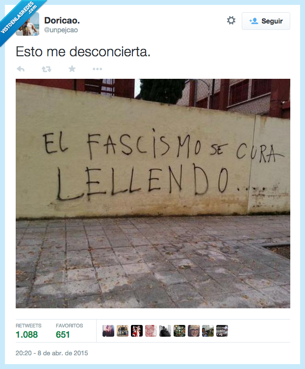fascismo,cura,curar,lellendo,leyendo,lectura,leer,error,ortografia