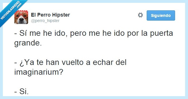 perro hipster,imaginarium,echar,puerta,grande
