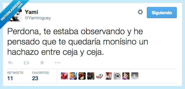 perdona,observando,mirando,fijamente,pensando,pensar,quedar,mono,monisimo,hachazo,entre,ceja,matar,bestia