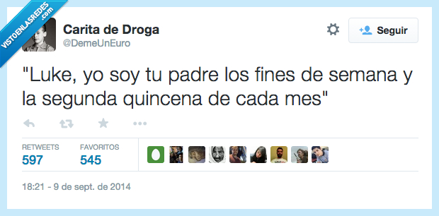 Luke,padre,fines de semana,segunda,quincena,mes
