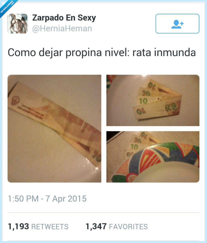 peso,Argentina,dinero,billete,doblado,parece,cuatro,ilusion,rata,inmunda,ojala ardas en el infierno si lo haces