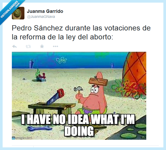 Pedro Sánchez,ley,voto,confuso,aborto,PSOE,fallo,patricio estrella