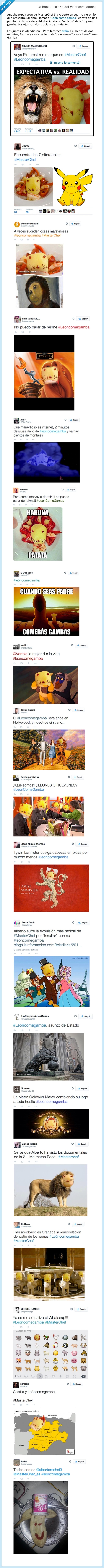 leoncomegamba,masterchef,receta,plato,Alberto,leon,gamba