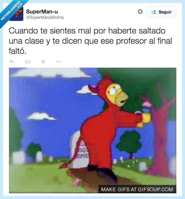 los simpsons,homer simpsons,homer malo,homer bueno,saltarse clases,profesor,faltar