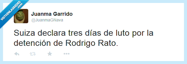 Rodrigo Rato,Suiza,detención,luto