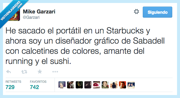 tipico,topico,hipster,moderno,starbucks,diseñador,grafico,sabadell,calcetines,colores,running,sushi