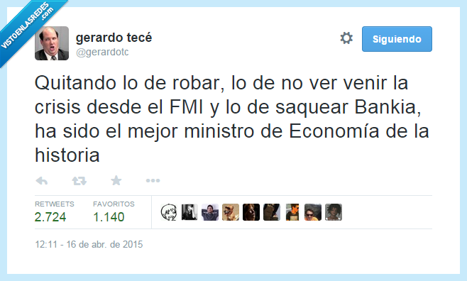 Rodrigo Rato,ministro,mejor,España,Bankia,crisis,economía