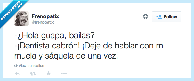 muela,bailar,dentista,humor,bailas,sacar,paciente
