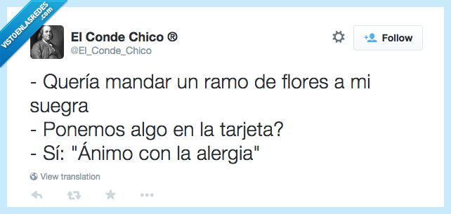 flores,alergia,recuperación,suegra