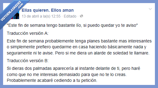 quedar,excusas,pasota,cita,pasar,inventar,ganas,interesante,hacer,disimular,pretender,tipo