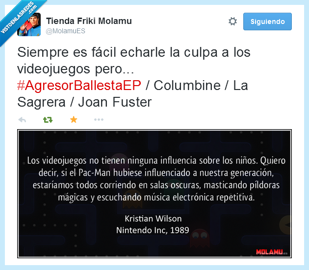 videojuegos,drogas,violencia,influencia,jóvenes,Nintendo,niños,Twitter,pacman,juegos