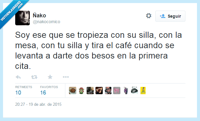 silla,tropezar,café,cita,primera,mesa,besos,tirar,liar,nervios,nervioso