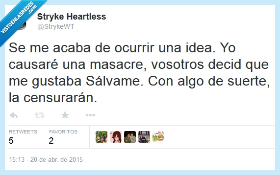 masacre,censurar,salvame,videojuegos,excusas