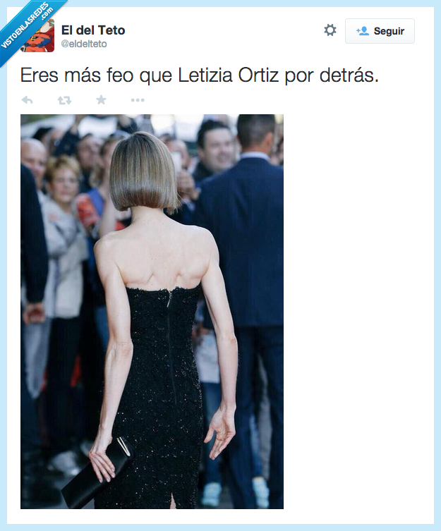 Letizia Ortiz,espalda,delgada,flaca,hueso,fea,reina
