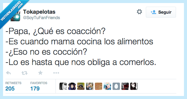 papa,coaccion,cuando,coccion,alimento,obliga,comer,madre,padre,hijo